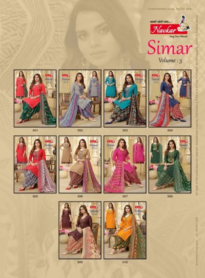 Navkar Simar Vol 3 Regular Wear Ready Made Dress Collection